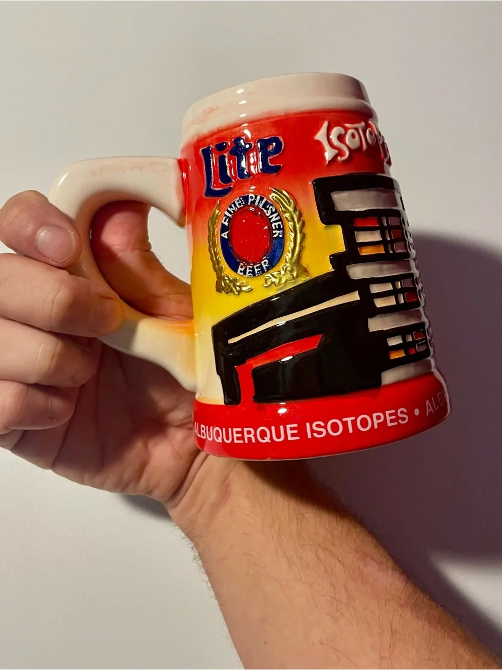 Albuquerque Isotopes Miller Lite Baseball Beer Stein - The Simpsons Inspired Mug